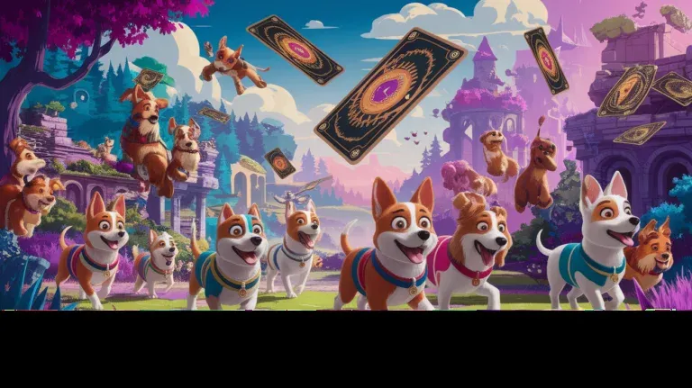Dog merging roguelike deckbuilder Dogpile is out now and it's wonderful