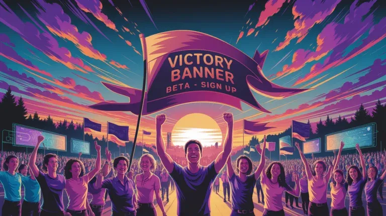 Victory Banner – Beta Sign Up