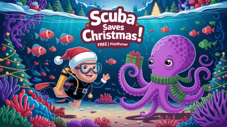Scuba Saves Christmas! [Free] [Platformer]