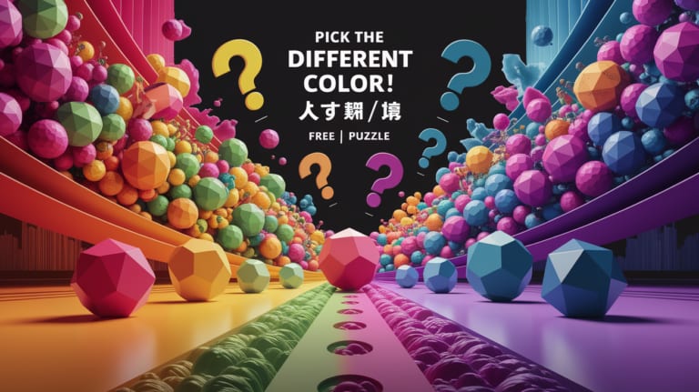Pick the Different Color! / 違う色を選べ [Free] [Puzzle]