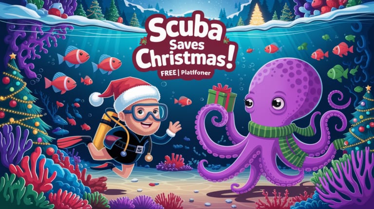 Scuba Saves Christmas! [Free] [Platformer]